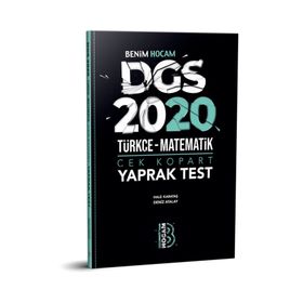 Benim Hocam Yayınları 2020 DGS Çek Kopart Yaprak Test