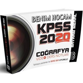Benim Hocam Yayınları 2020 KPSS Coğrafya Video Ders Notları
