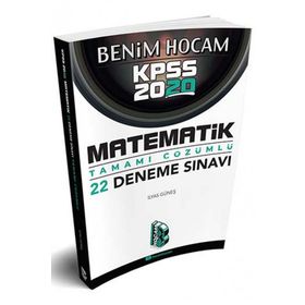 Benim Hocam Yayınları 2020 KPSS Matematik Tamamı Çözümlü 22 Deneme