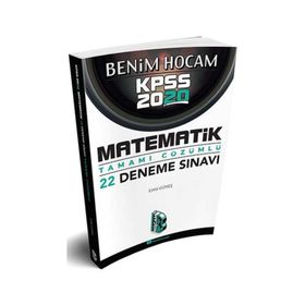 Benim Hocam Yayınları 2020 KPSS Matematik Tamamı Çözümlü 22 Deneme