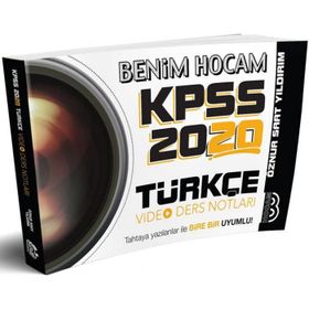 Benim Hocam Yayınları 2020 KPSS Türkçe Video Ders Notları