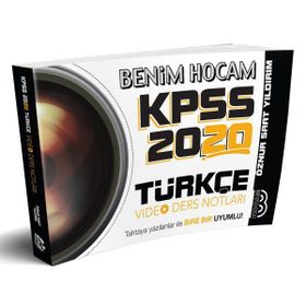 Benim Hocam Yayınları 2020 KPSS Türkçe Video Ders Notları