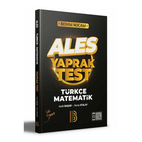 Benim Hocam Yayınları 2022 ALES Türkçe - Matematik Yaprak Test