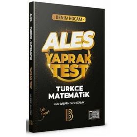 Benim Hocam Yayınları 2022 ALES Türkçe - Matematik Yaprak Test