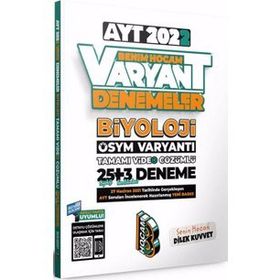 Benim Hocam Yayınları 2022 Ayt Biyoloji Tamamı Video Çözümlü 25+3 Deneme Sınavı