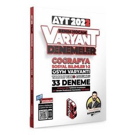 Benim Hocam Yayınları 2022 Ayt Coğrafya Tamamı Video Çözümlü 33 Deneme Sınavı