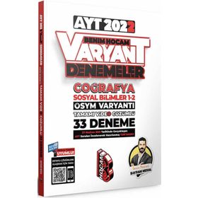 Benim Hocam Yayınları 2022 Ayt Coğrafya Tamamı Video Çözümlü 33 Deneme Sınavı