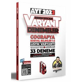 Benim Hocam Yayınları 2022 Ayt Coğrafya Tamamı Video Çözümlü 33 Deneme Sınavı