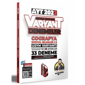 Benim Hocam Yayınları 2022 Ayt Coğrafya Tamamı Video Çözümlü 33 Deneme Sınavı