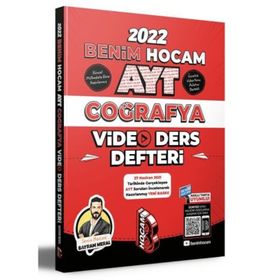 Benim Hocam Yayınları 2022 AYT Coğrafya Video Ders Defteri