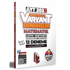 Benim Hocam Yayınları 2022 Ayt Matematik Tamamı Video Çözümlü 12 Deneme Sınavı