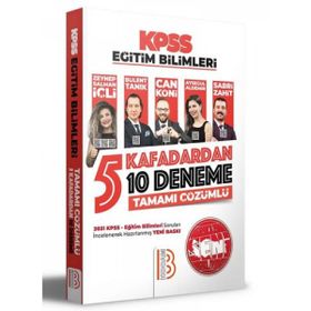 Benim Hocam Yayınları 2022 KPSS Eğitim Bilimleri 5 Kafadardan 10 Deneme Tamamı Çözümlü