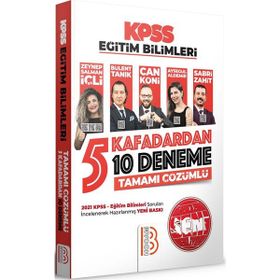 Benim Hocam Yayınları 2022 KPSS Eğitim Bilimleri 5 Kafadardan 10 Deneme Tamamı Çözümlü
