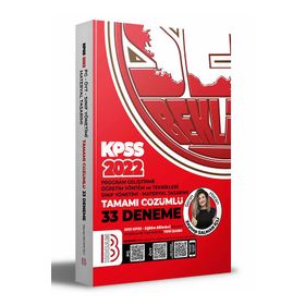Benim Hocam Yayınları 2022 KPSS Eğitim Bilimleri Program Geliştirme - ÖYT - Sınıf Yönetimi - Materyal Tasarımı Tamamı Çözümlü 33