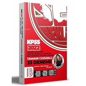 Benim Hocam Yayınları 2022 KPSS Eğitim Bilimleri Program Geliştirme - ÖYT - Sınıf Yönetimi - Materyal Tasarımı Tamamı Çözümlü 33