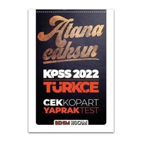 Benim Hocam Yayınları 2022 KPSS Türkçe Çek Kopart Yaprak Test