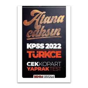 Benim Hocam Yayınları 2022 KPSS Türkçe Çek Kopart Yaprak Test