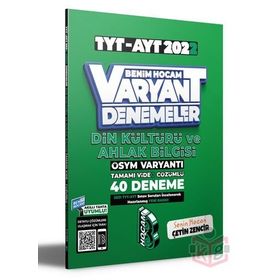 Benim Hocam Yayınları 2022 TYT Din Kültürü Ve Ahlak Bilgisi Tamamı Video Çözümlü 40 Deneme Sınavı