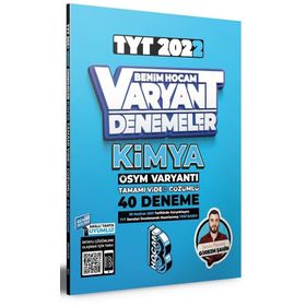 Benim Hocam Yayınları 2022 Tyt Kimya Tamamı Video Çözümlü 40 Deneme Sınavı