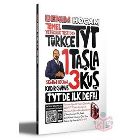 Benim Hocam Yayınları 2022 TYT Türkçe 1 Taşla 3 Kuş Tamamı Video Çözümlü Temel Yeterlilik Testi