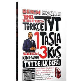 Benim Hocam Yayınları 2022 TYT Türkçe 1 Taşla 3 Kuş Tamamı Video Çözümlü Temel Yeterlilik Testi