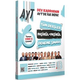 Benim Hocam Yayınları 2023 AYT Tüm Dersler Tamamı Video Çözümlü 6 Fasikül Deneme