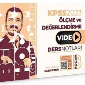 Benim Hocam Yayınları - 2023 KPSS Eğitim Bilimleri Ölçme ve Değerlendirme Video Ders Notları