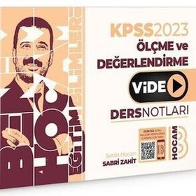 Benim Hocam Yayınları - 2023 KPSS Eğitim Bilimleri Ölçme ve Değerlendirme Video Ders Notları