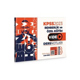 Benim Hocam Yayınları - 2023 KPSS Eğitim Bilimleri Rehberlik Video Ders Notları