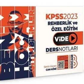 Benim Hocam Yayınları - 2023 KPSS Eğitim Bilimleri Rehberlik Video Ders Notları