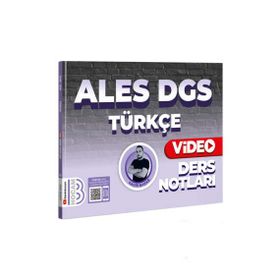 Benim Hocam Yayınları 2024 ALES DGS Türkçe Video Ders Notları