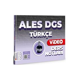 Benim Hocam Yayınları 2024 ALES DGS Türkçe Video Ders Notları