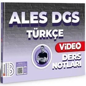 Benim Hocam Yayınları 2024 ALES DGS Türkçe Video Ders Notları