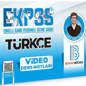 Benim Hocam Yayınları - 2024 EKPSS Türkçe Video Ders Notları