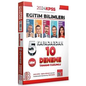 Benim Hocam Yayınları - 2024 KPSS Eğitim Bilimleri 5 Kafadardan Tamamı Çözümlü 10 Deneme