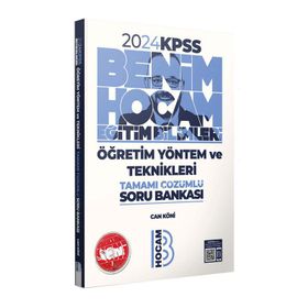 Benim Hocam Yayınları 2024 KPSS Eğitim Bilimleri Öğretim Yöntem ve Teknikleri Tamamı Çözümlü Soru Bankası