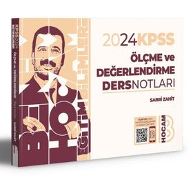 Benim Hocam Yayınları 2024 KPSS Eğitim Bilimleri Ölçme ve Değerlendirme Ders Notları