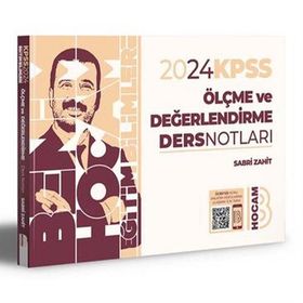 Benim Hocam Yayınları 2024 KPSS Eğitim Bilimleri Ölçme ve Değerlendirme Ders Notları