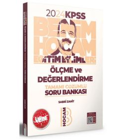Benim Hocam Yayınları 2024 KPSS Eğitim Bilimleri Ölçme ve Değerlendirme Tamamı Çözümlü Soru Bankası