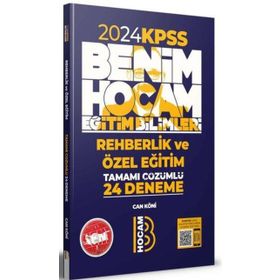 Benim Hocam Yayınları 2024 KPSS Eğitim Bilimleri Rehberlik ve Özel Eğitim Tamamı Çözümlü 24 Deneme