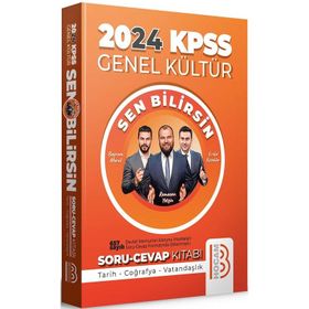 Benim Hocam Yayınları - 2024 KPSS Genel Kültür Sen Bilirsin Tarih-Coğrafya-Vatandaşlık Soru Cevap Kitabı