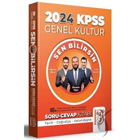 Benim Hocam Yayınları - 2024 KPSS Genel Kültür Sen Bilirsin Tarih-Coğrafya-Vatandaşlık Soru Cevap Kitabı