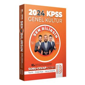 Benim Hocam Yayınları - 2024 KPSS Genel Kültür Sen Bilirsin Tarih-Coğrafya-Vatandaşlık Soru Cevap Kitabı