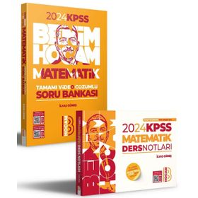 Benim Hocam Yayınları 2024 KPSS Matematik Ders Notları ve Tamamı Video Çözümlü Soru Bankası Seti