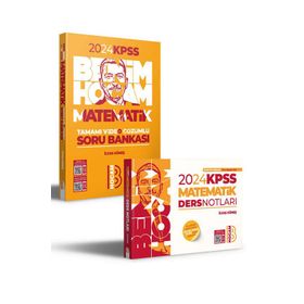 Benim Hocam Yayınları 2024 KPSS Matematik Ders Notları ve Tamamı Video Çözümlü Soru Bankası Seti