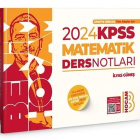 Benim Hocam Yayınları 2024 KPSS Matematik Ders Notları ve Tamamı Video Çözümlü Soru Bankası Seti
