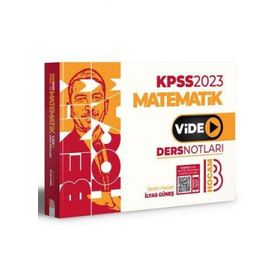 Benim Hocam Yayınları 2024 KPSS Matematik Video Ders Notları