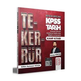 Benim Hocam Yayınları 2024 KPSS Tarih Tekerrür Kamp Kitabı