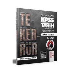 Benim Hocam Yayınları 2024 KPSS Tarih Tekerrür Kamp Kitabı