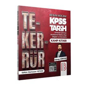Benim Hocam Yayınları 2024 KPSS Tarih Tekerrür Kamp Kitabı